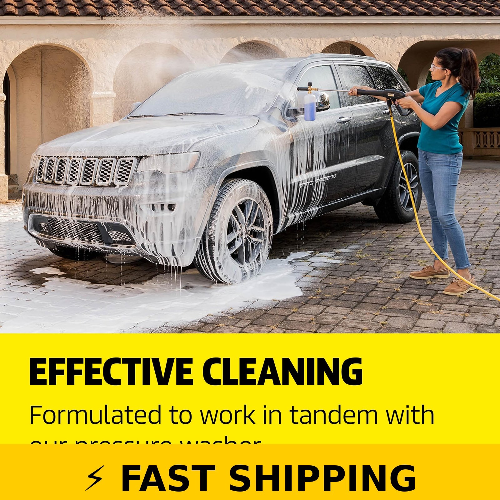KÄRCHER Vehicle Wash and Wax Detergent – Cleans Cars, Bikes, Trucks