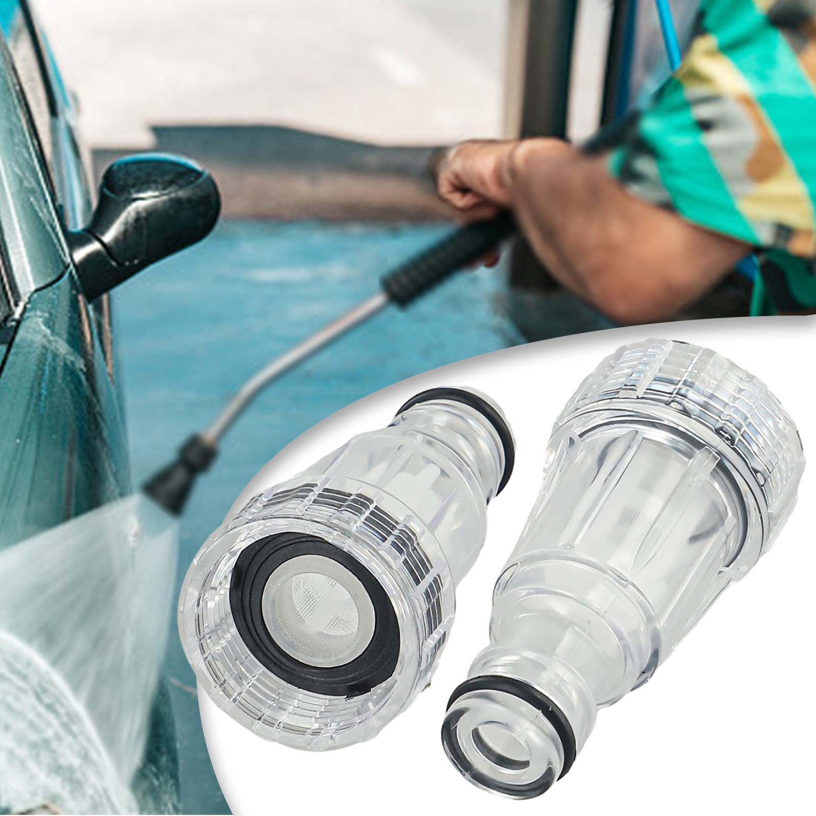 Water Filter Pipe Adapter Cleaning Connection Fitting Garden High-Pressure