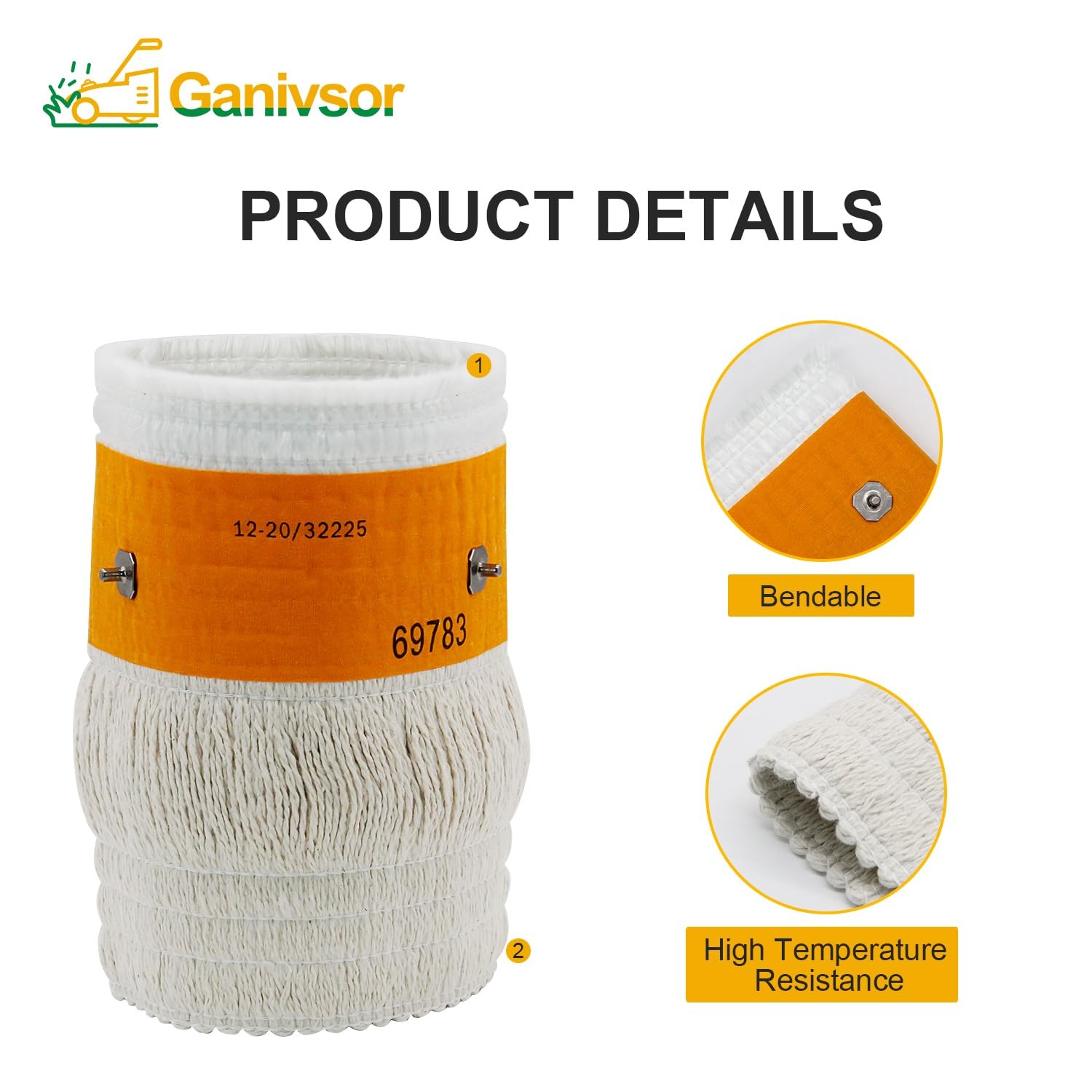 Ganivsor 32225 Kerosene Heater Wick for Kero World KW-24C DuraHeat White