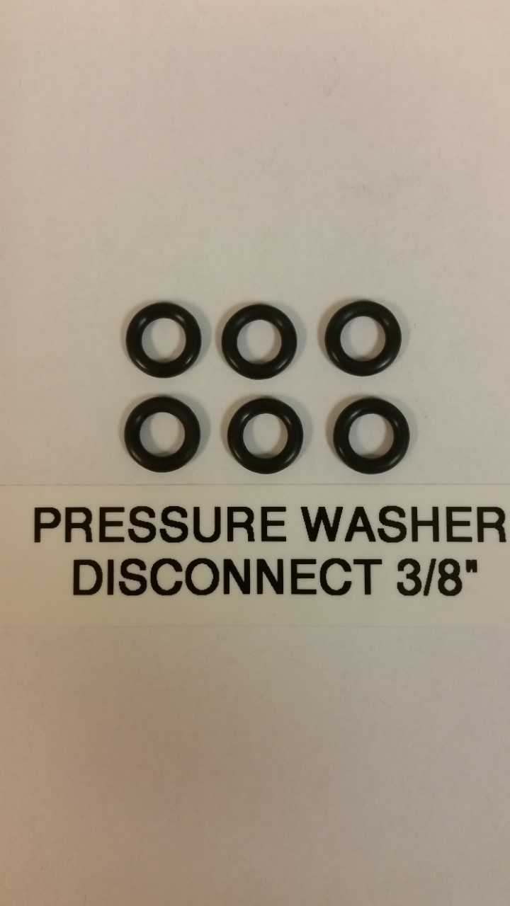 6 PIECES PRESSURE WASHER O-RING KIT QUICK DISCONNECT 3/8″ ID HOT WATER EPDM