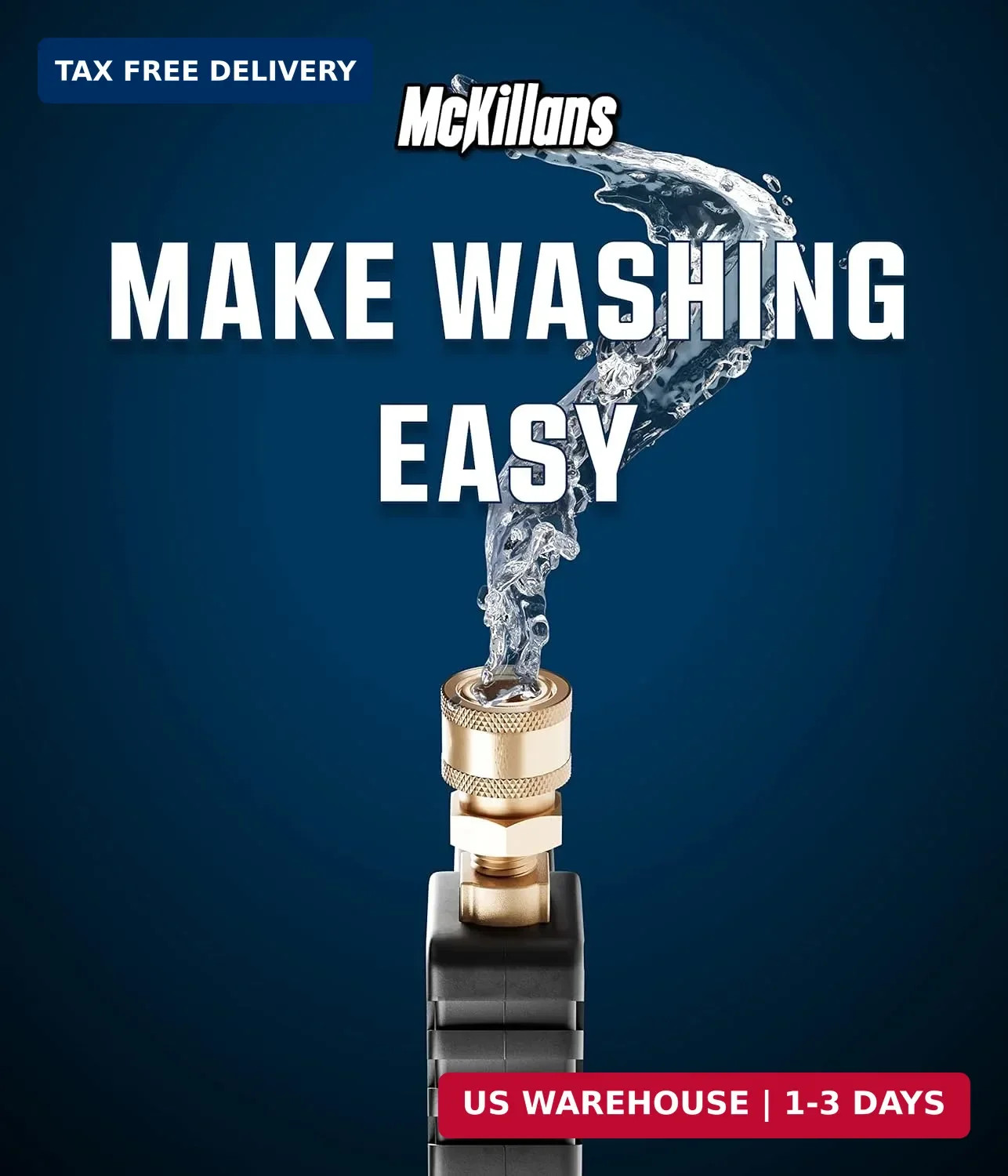 McKillans® Short Pressure Washer Gun with Replacement M22 Inlet – High Pressure