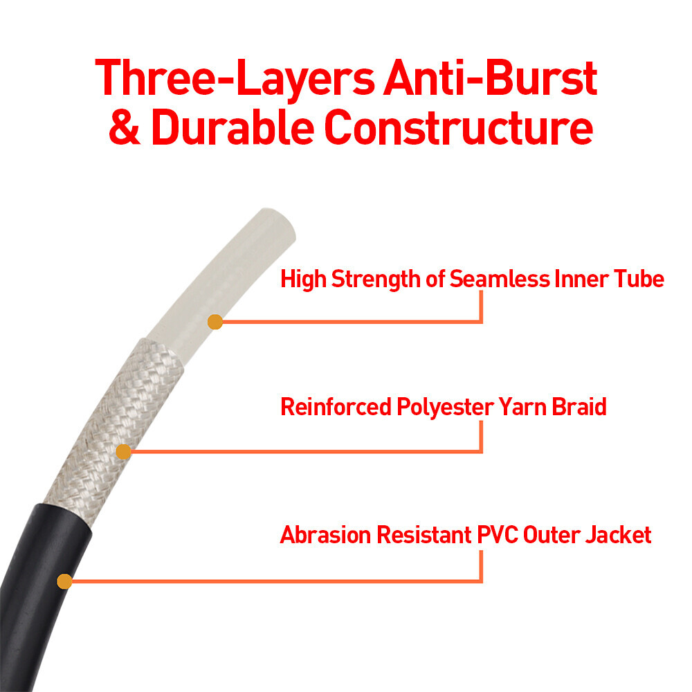 50 FT High Pressure Washer Hose 5800 PSI M22-14MM Power Washer Extension Hose