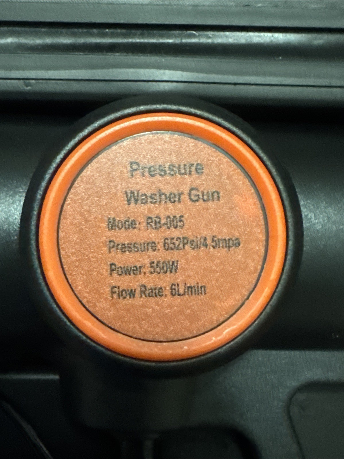 Cordless Pressure Washer Gun 21V 3.0ah RB-005 652Psi/4.5mpa (1 Battery).