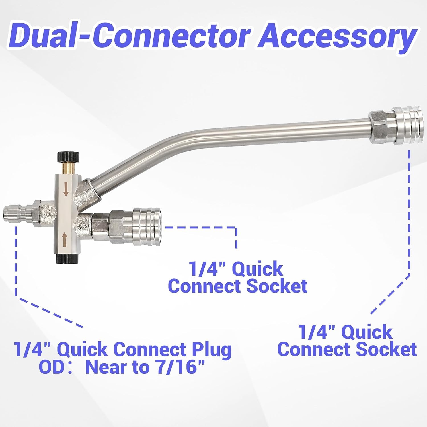 High-Performance Foam Cannon for Pressure Washer with Dual Lance & Nozzles