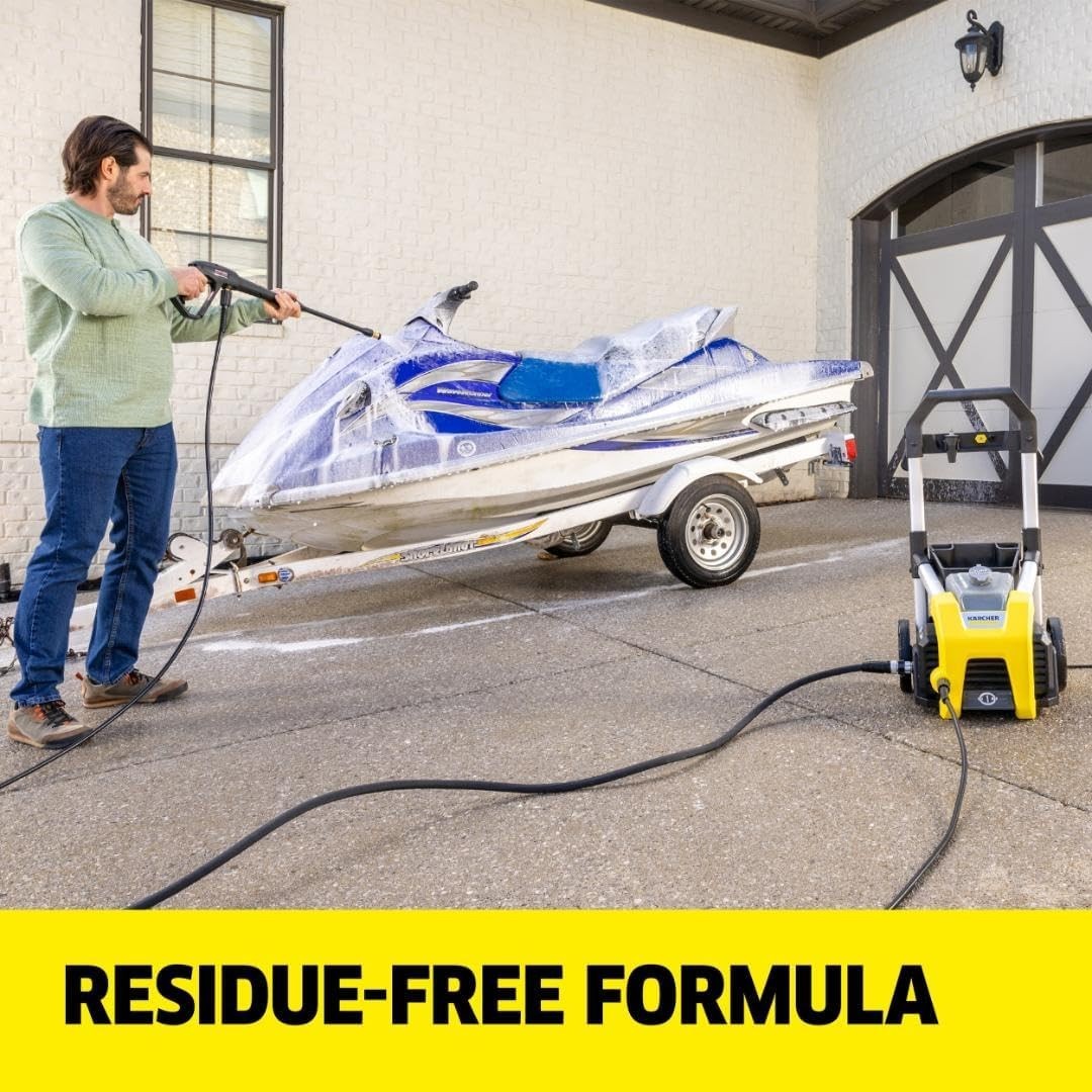 Eco-Friendly 128 Oz Kärcher Vehicle Wash & Wax – Makes 20 Gallons of Cleaner