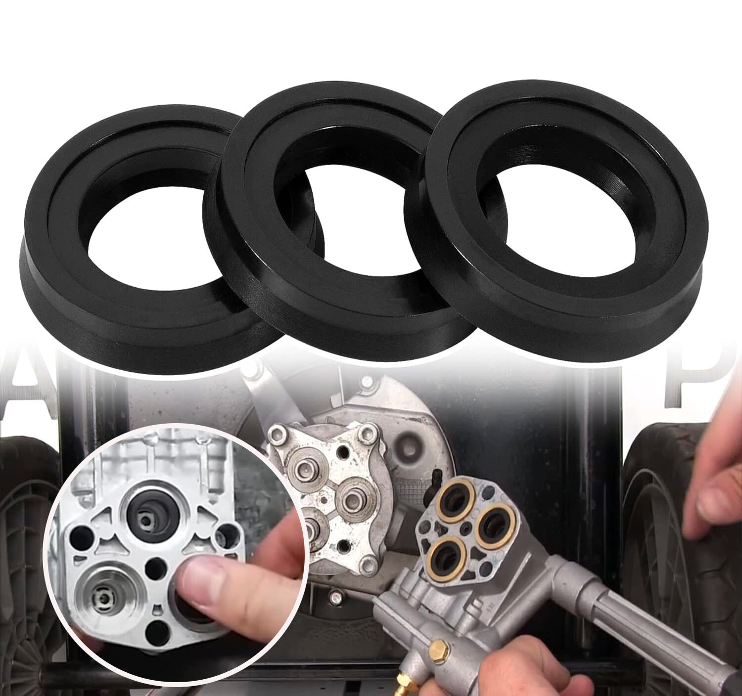 42122 High Pressure Washer Pump Water Seal Kit For Annovi Reverberi Rmv, Rmw