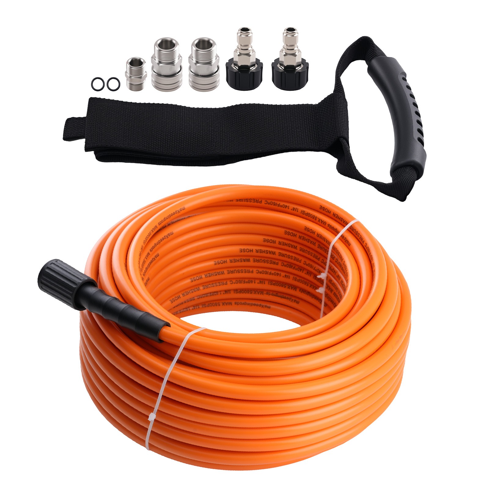 High Pressure Washer Hose 100ft 5800PSI M22-14mm Power Washer Extension Tube