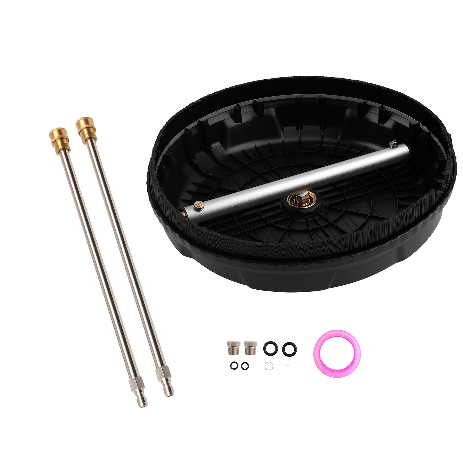 15″ High Pressure Surface Cleaner 4000 PSI + 2 Extension Wands for Washer