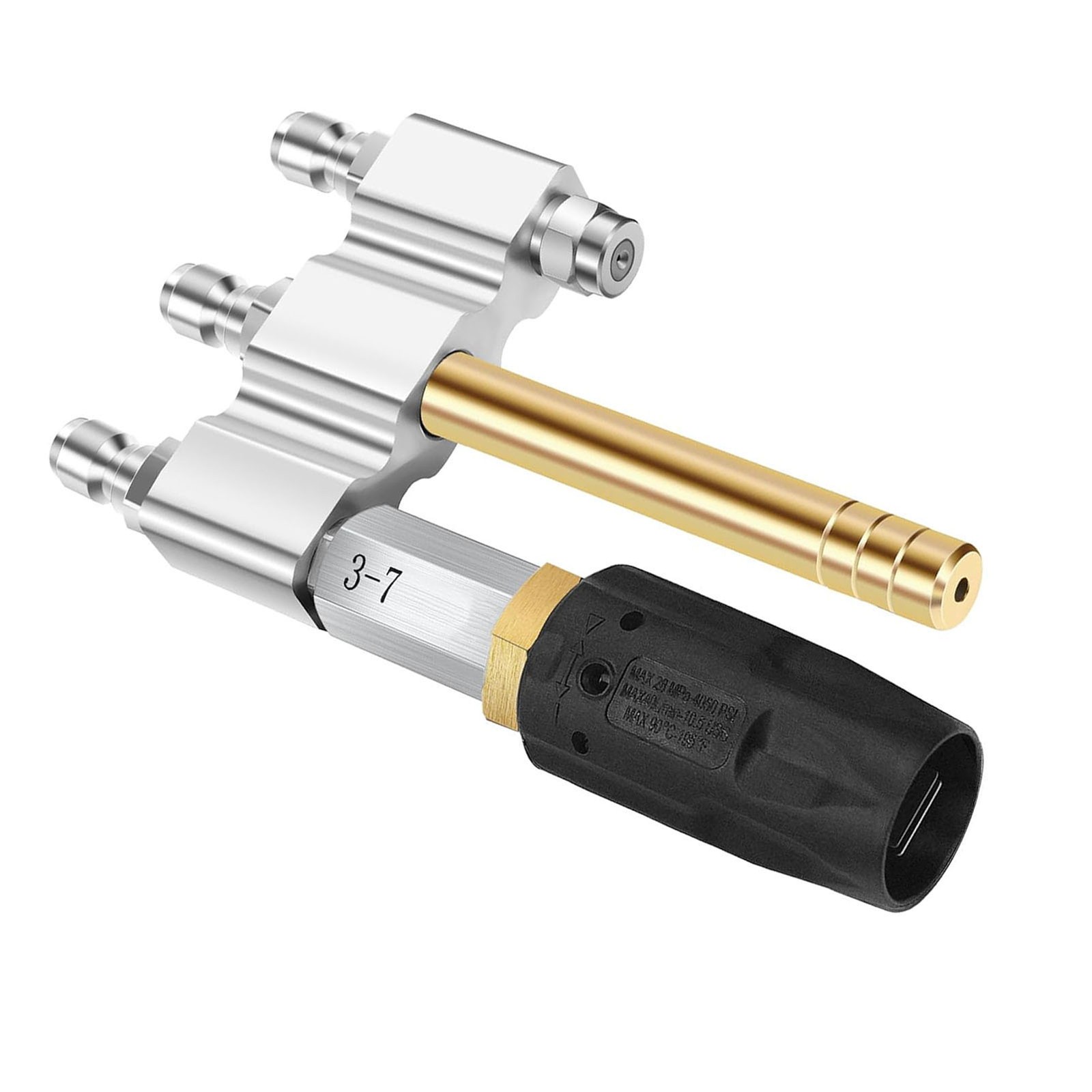 M5 Twist Nozzle 1/4in Quick Connection 1000-6000Psi 3-7GPM 3 In 1 Nozzle