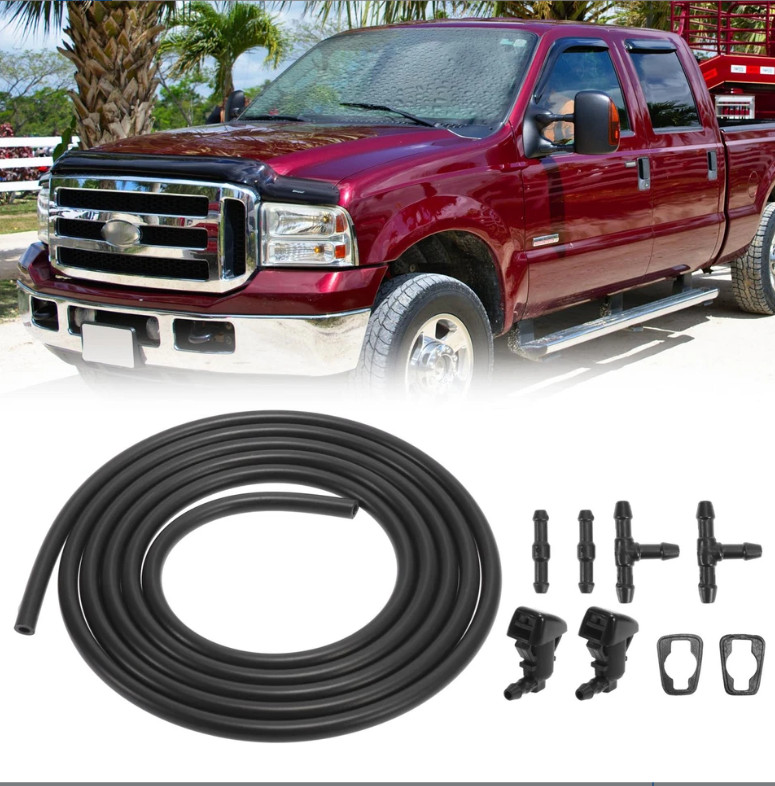 Washer Nozzle Kit 2m Hose Replace 7C3Z-17603-A for Ford F250‑F550 2008‑2010
