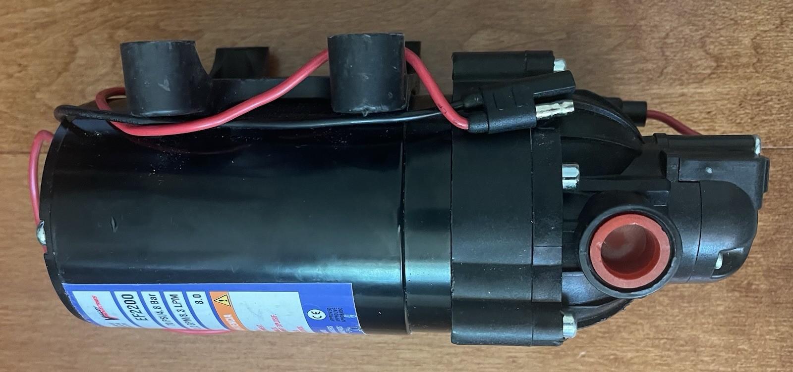 Everflo EF2200 2.2 GPM 70 PSI 12V DC Quick Attach Diaphragm Pump