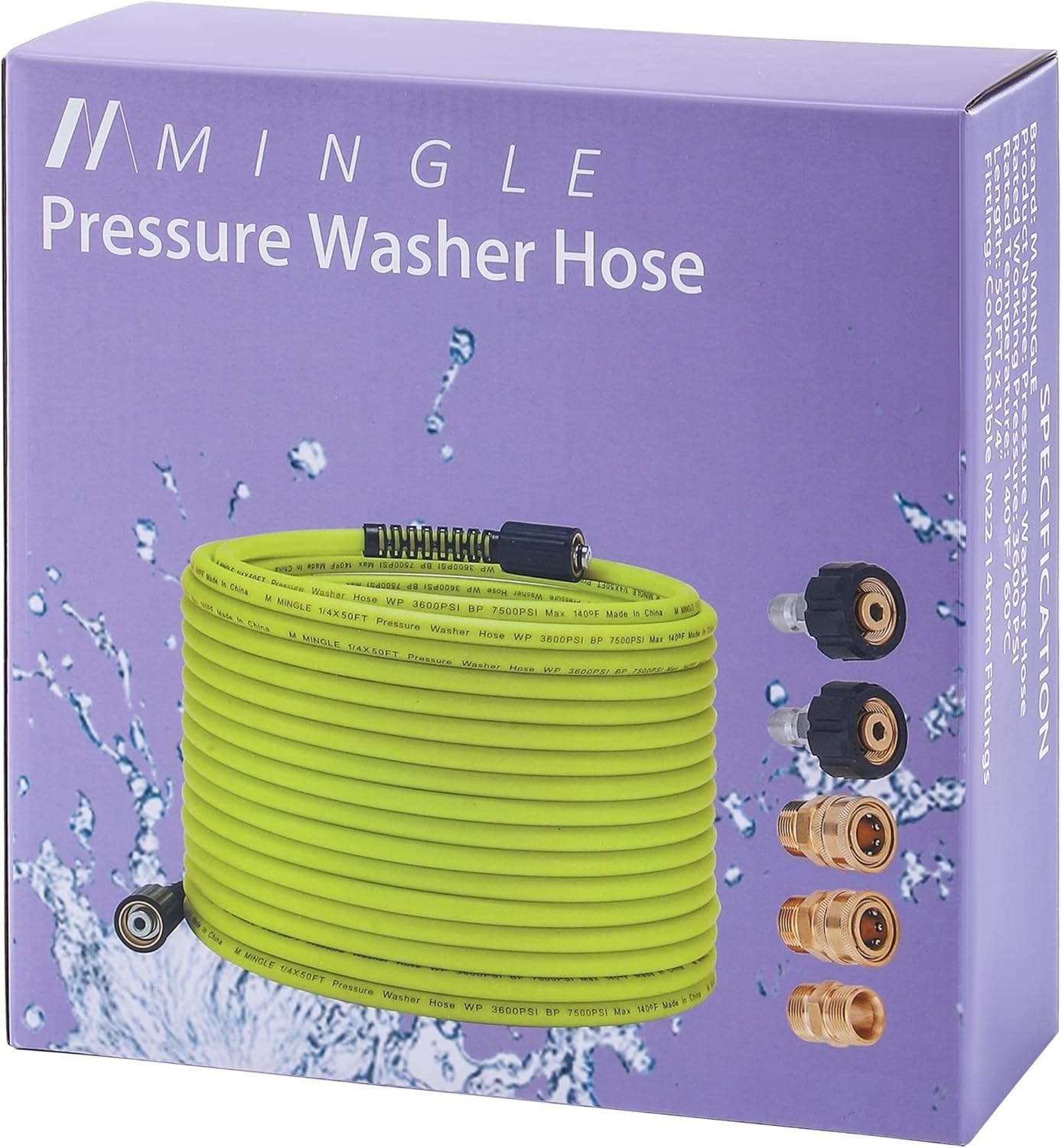 3600PSI High Pressure Quick Connect M22 14mm