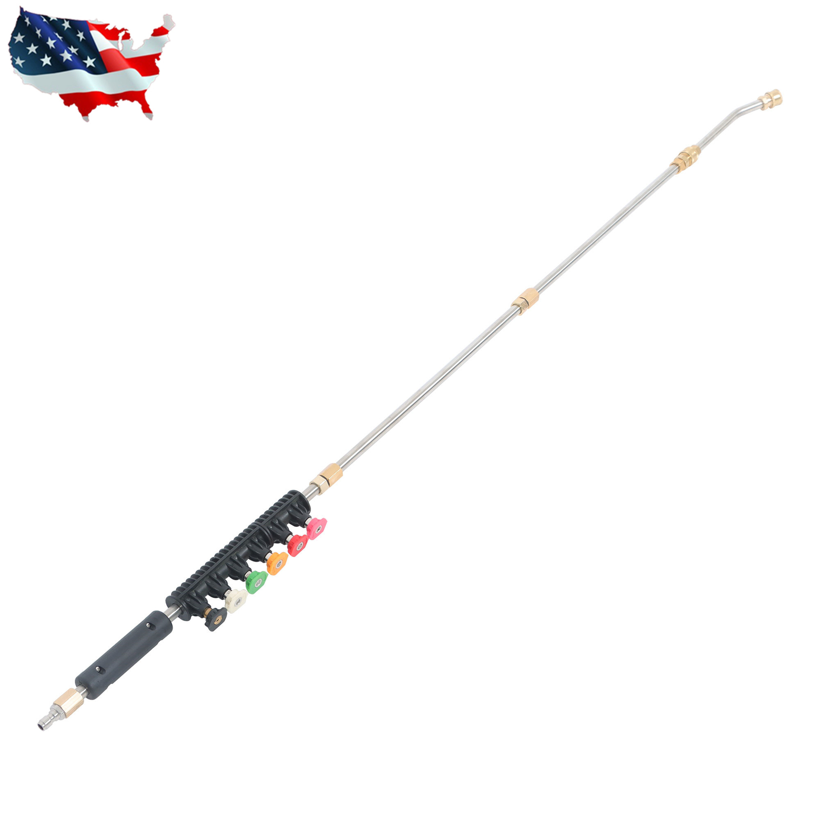 Pressure Washer Extension Wand Upgraded Power Washer Lance with Nozzle Tips 97in