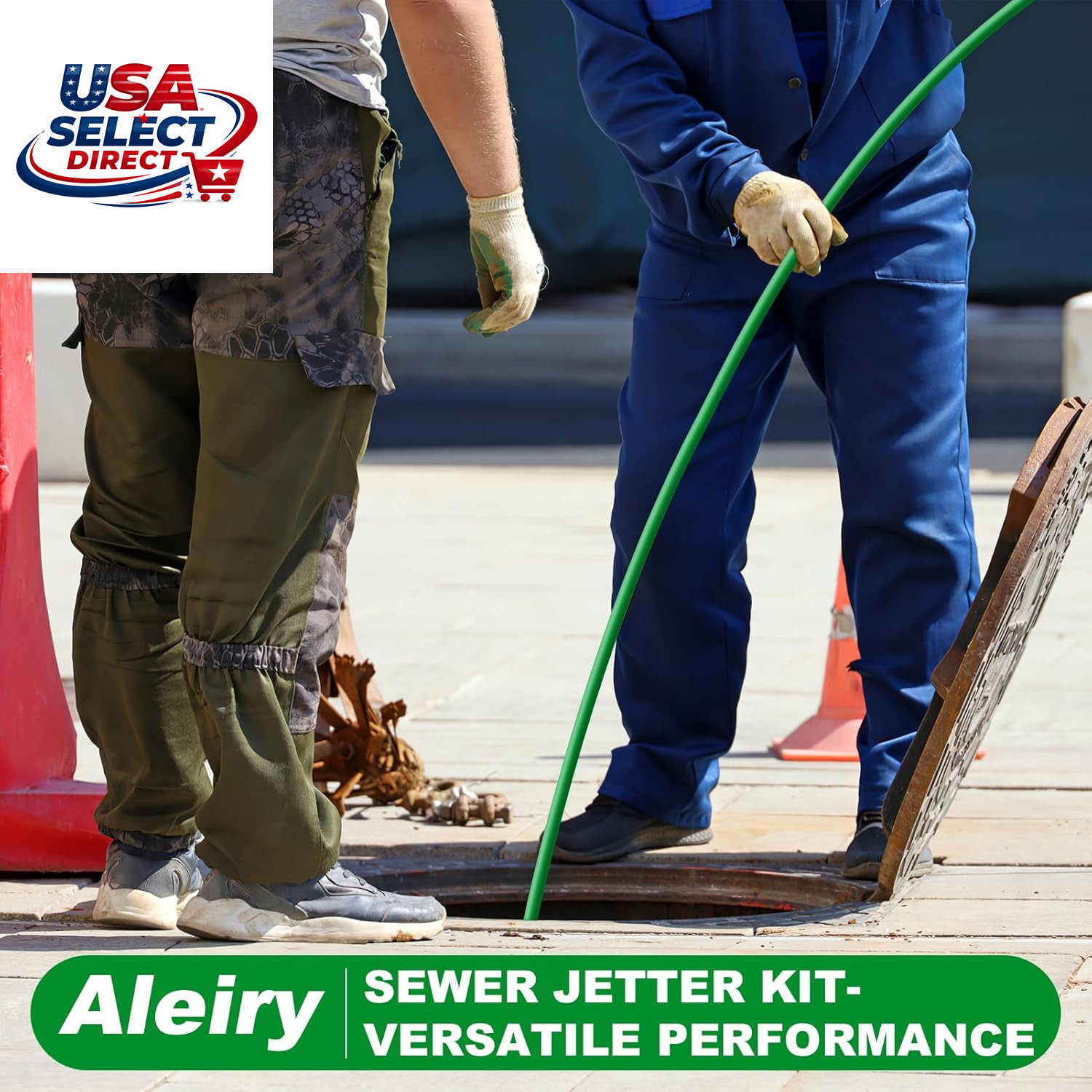 Sewer Jetter Kit for Pressure Washer 50FT High-Pressure Nozzles 5800 PSI