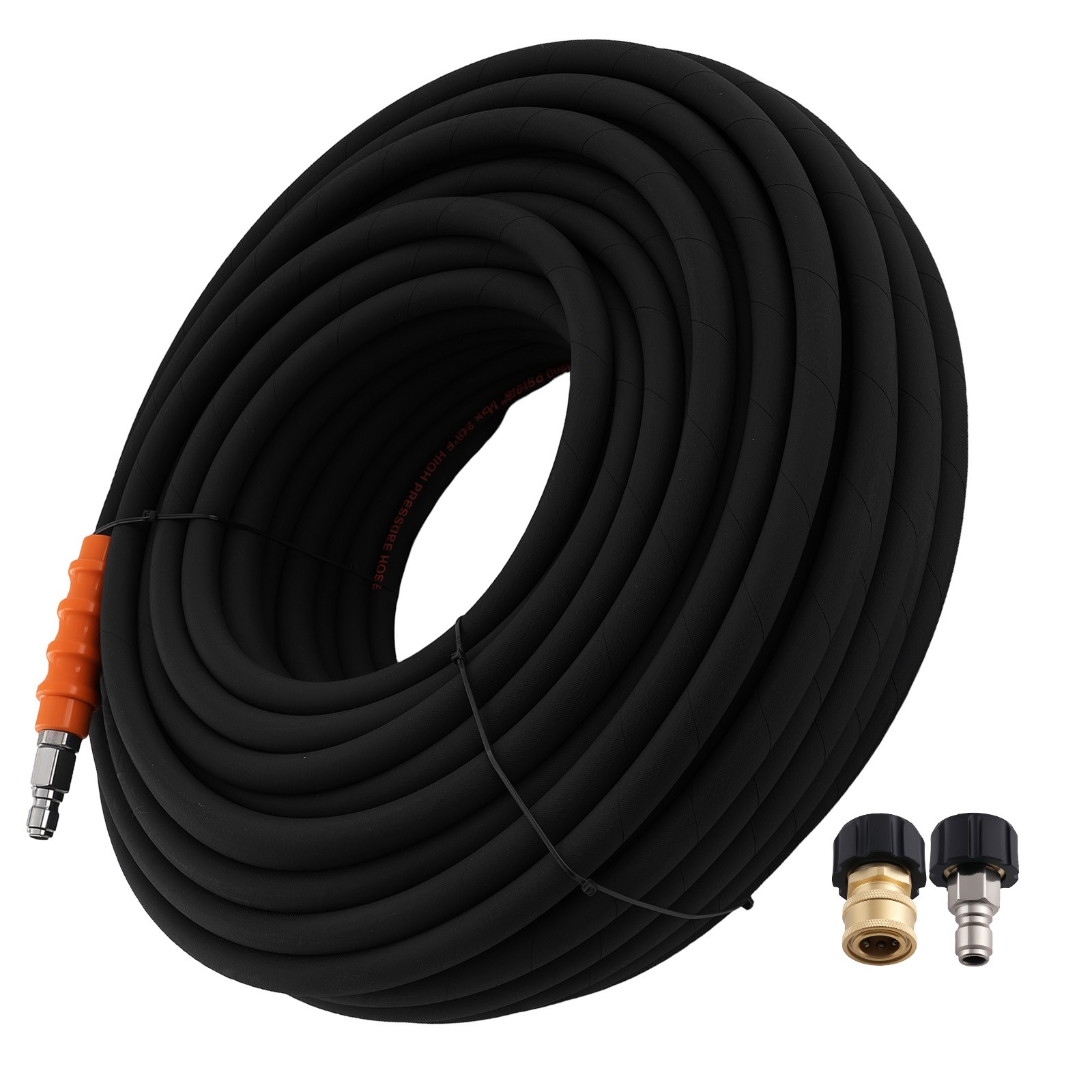 200FT 4800PSI Pressure Washer Hose for Simpson Generac 3/8″ Steel Wire Braid