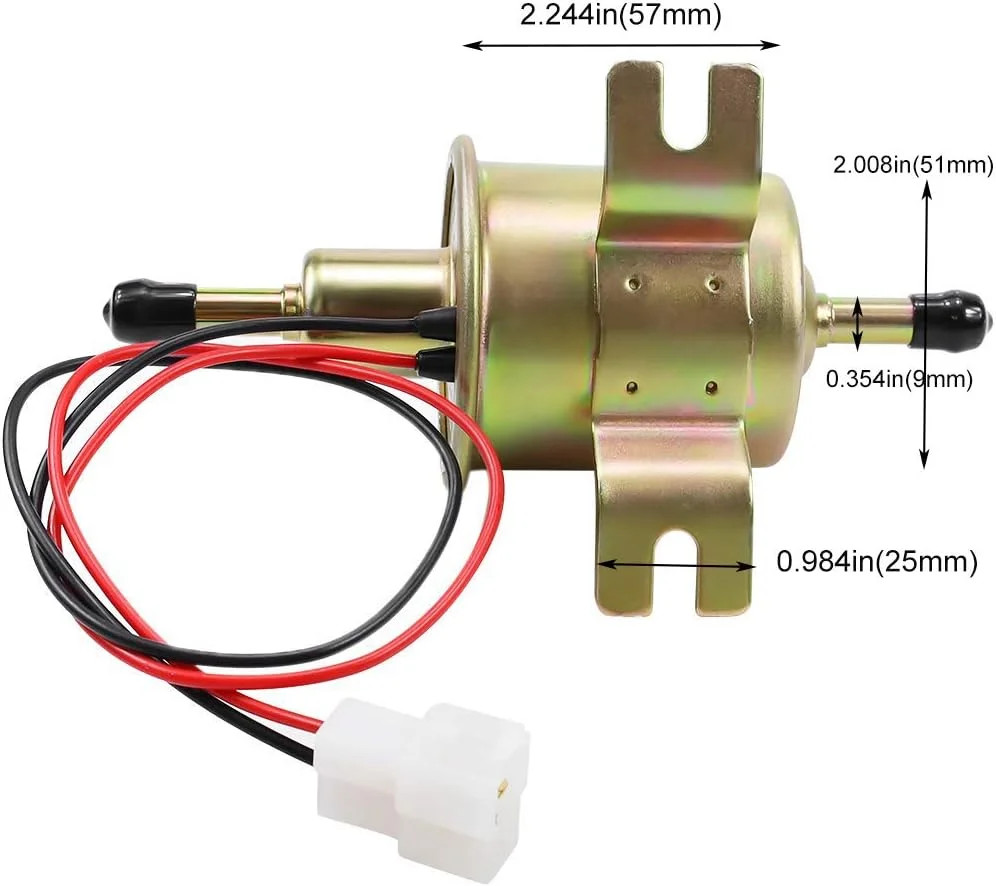 12V Electric Fuel Pump for Lawn Mower & Diesel Engines – Compact & Reliable
