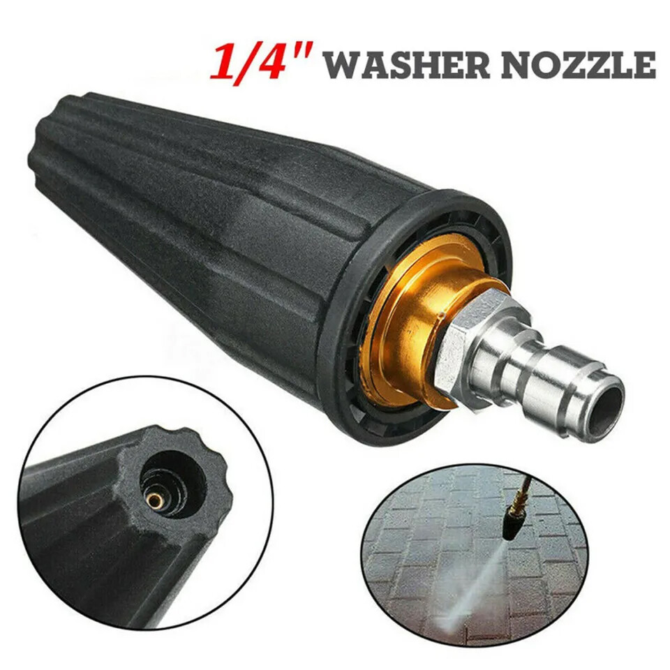 1/4″ Cold Water Pressure Washer Washer Rotating Turbo Nozzle Spray Tip