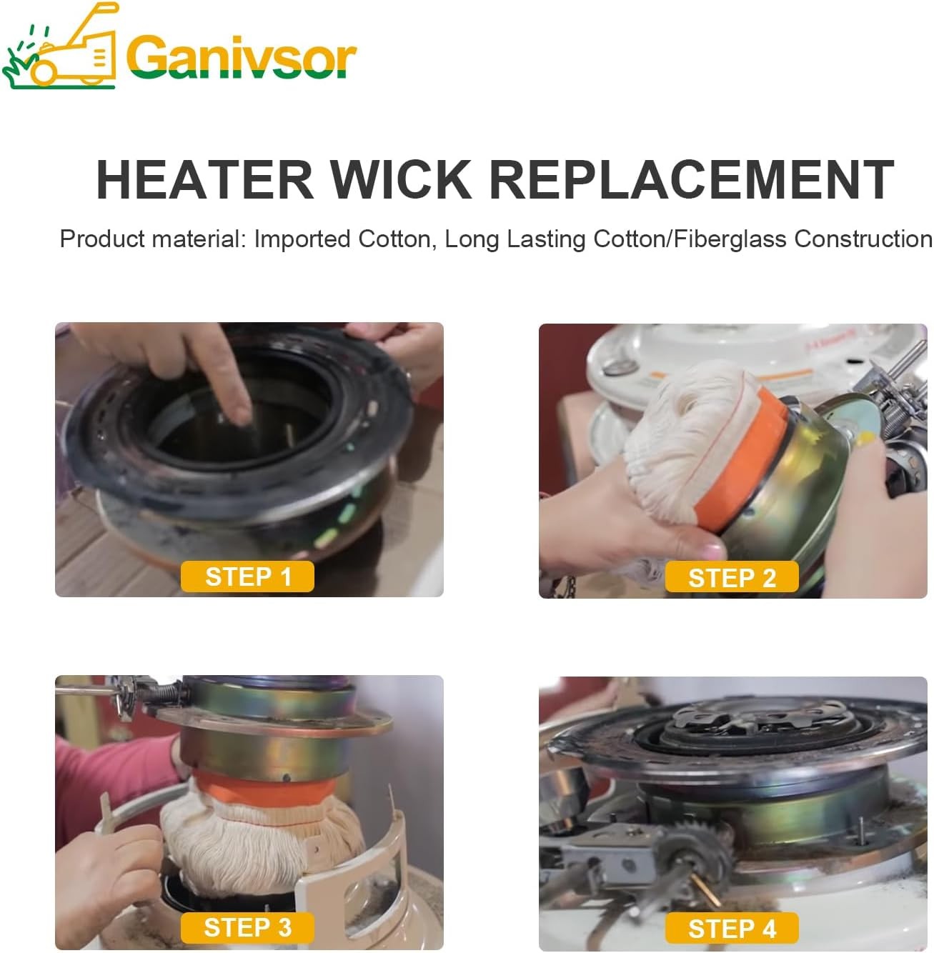 Ganivsor KW23MH-I Kerosene Heater Wick for MegaHeat HeatMate HMC-23K and…