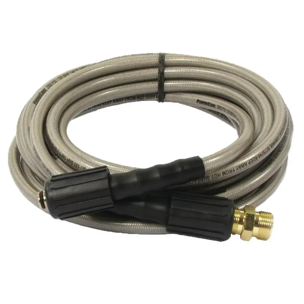 1/4 in. x 25 ft Pressure Washer Hose 3200 PSI M22 for Simpson Ryobi
