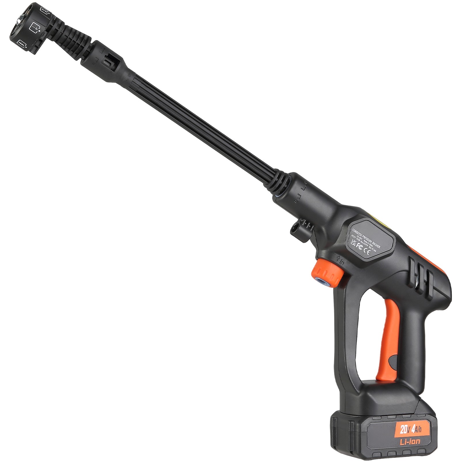 VEVOR 652PSI Cordless Electric High Pressure Washer Gun Portable w/ 6-1 Nozzles