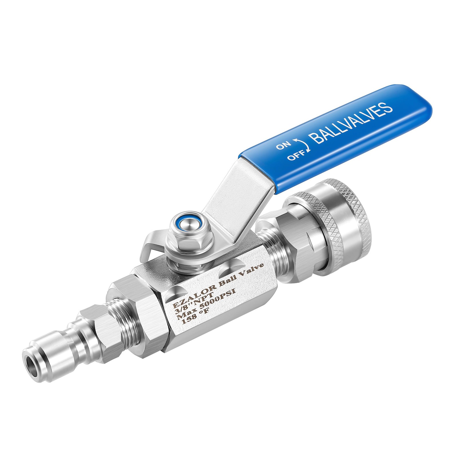 Pressure Washer Ball Valve,3/8″ Quick Connect Shut Off Ball Valve for Power Wash