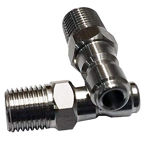 2 PCS UW11PW91A2 Pressure Washer 1/4Inch Male Quick Connect Plug 6000 PSI