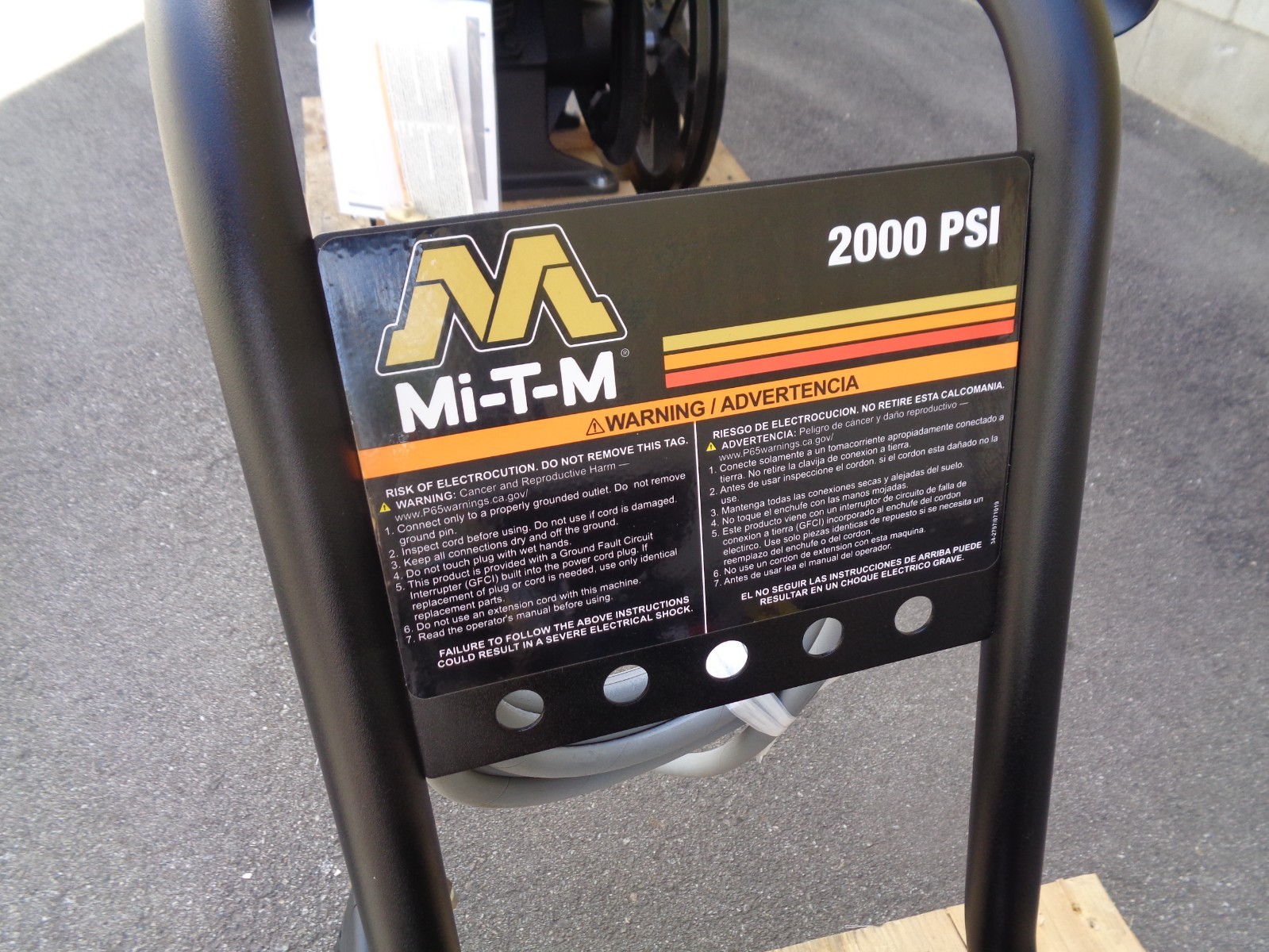Mi-T-M GC-2003-0ME1 Electric Pressure Washer 230 V 2,000 psi, 2.8 gpm, 4 hp