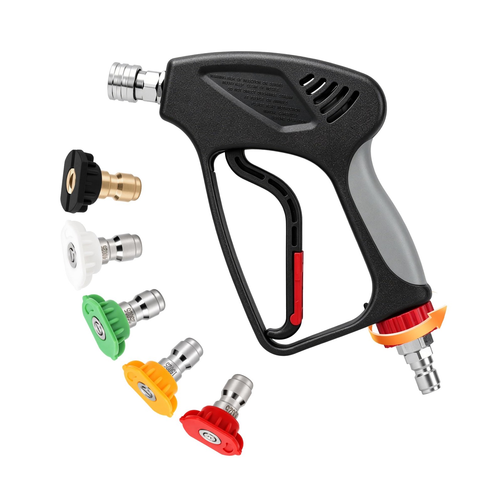 Pressure Washer Short Gun, 5000 PSI/10.5 GPM High Power Washer Spray Gun with…
