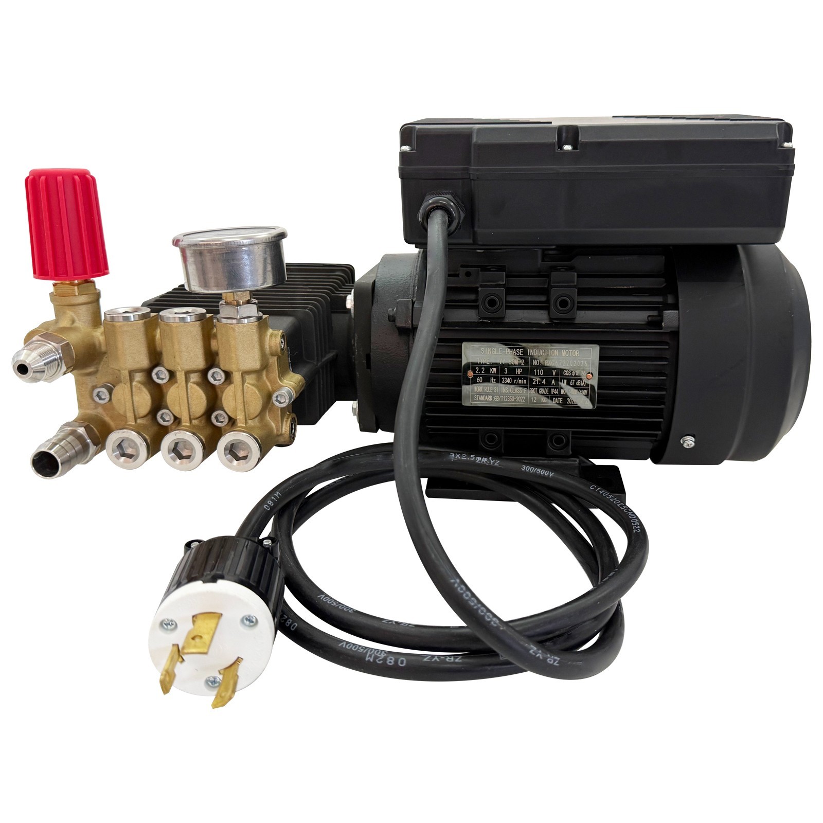 110V Portable High-Pressure Car Wash Machine Cleaning Pump with Water Gun