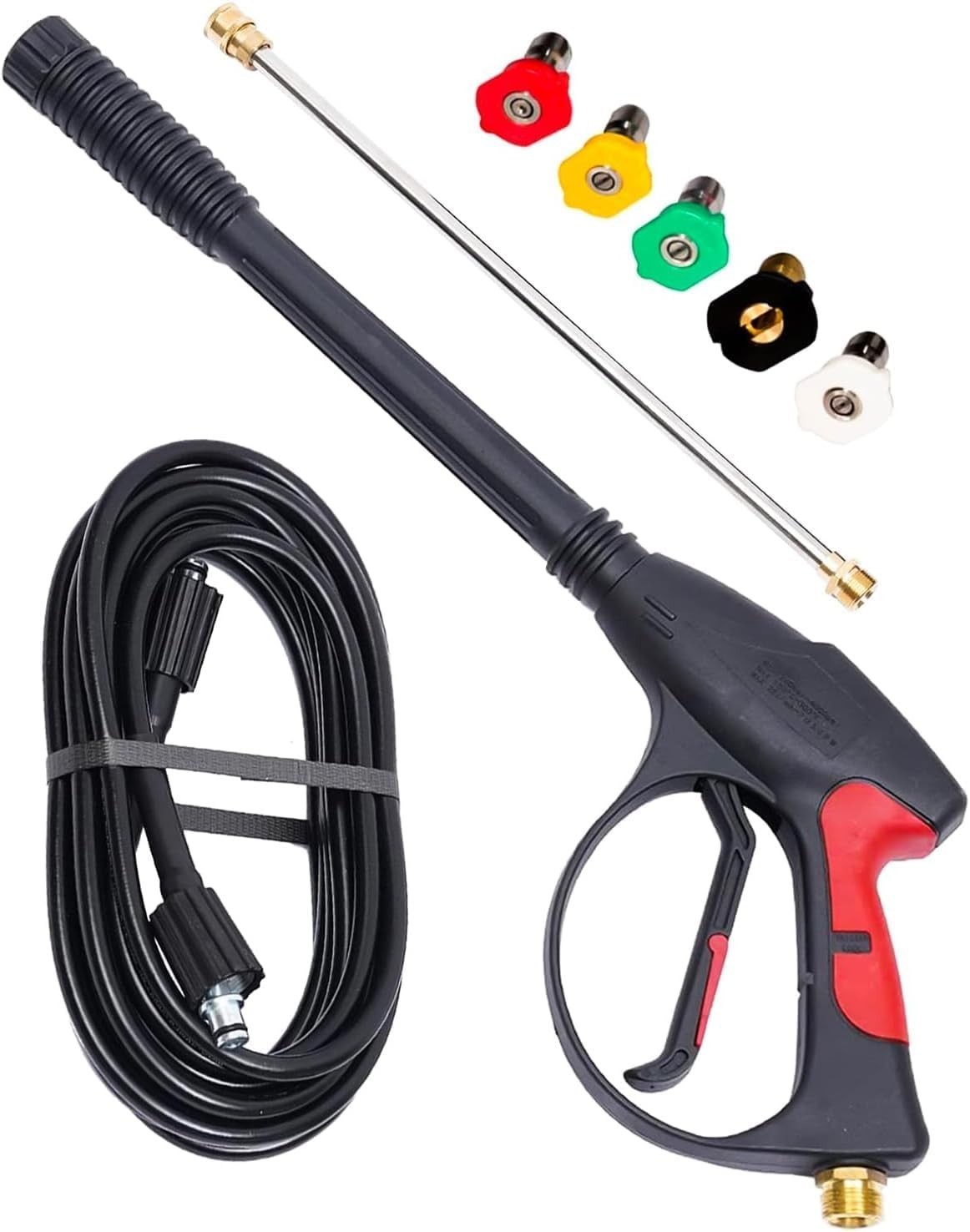 NEW 3000 PSI Pressure Washer Gun Kit Universal M22 Connector 5 Quick Nozzles