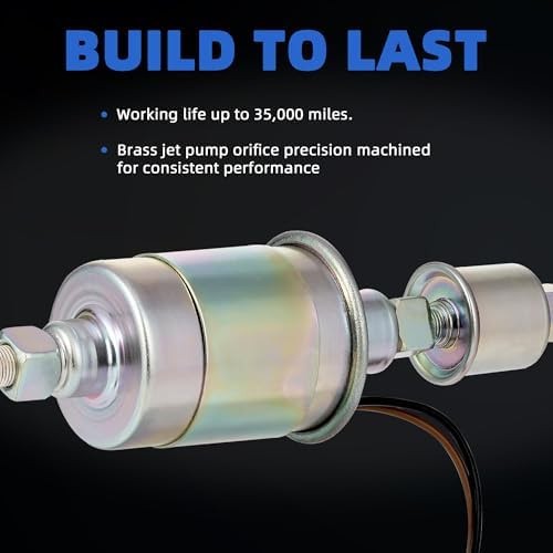 Electric Inline Fuel Pump Low Pressure for Carburetor Universal 5-9 psi 12 vo…