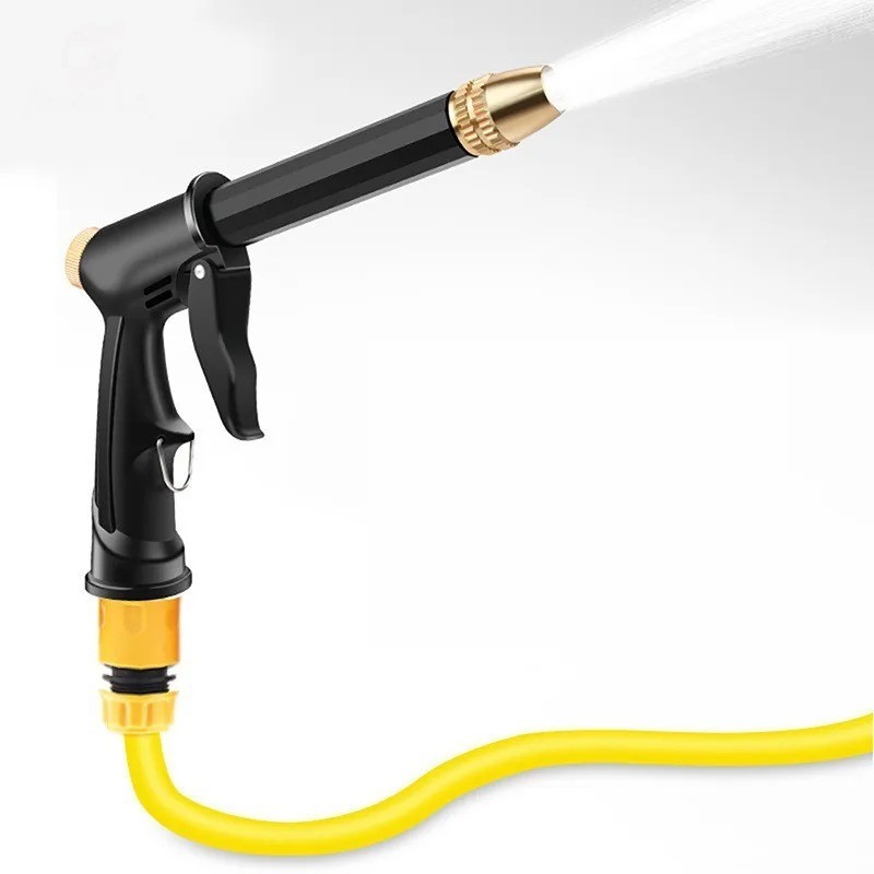 High Pressure Water Gun – 360° Rotating Nozzle, American Thread for Car & Patio
