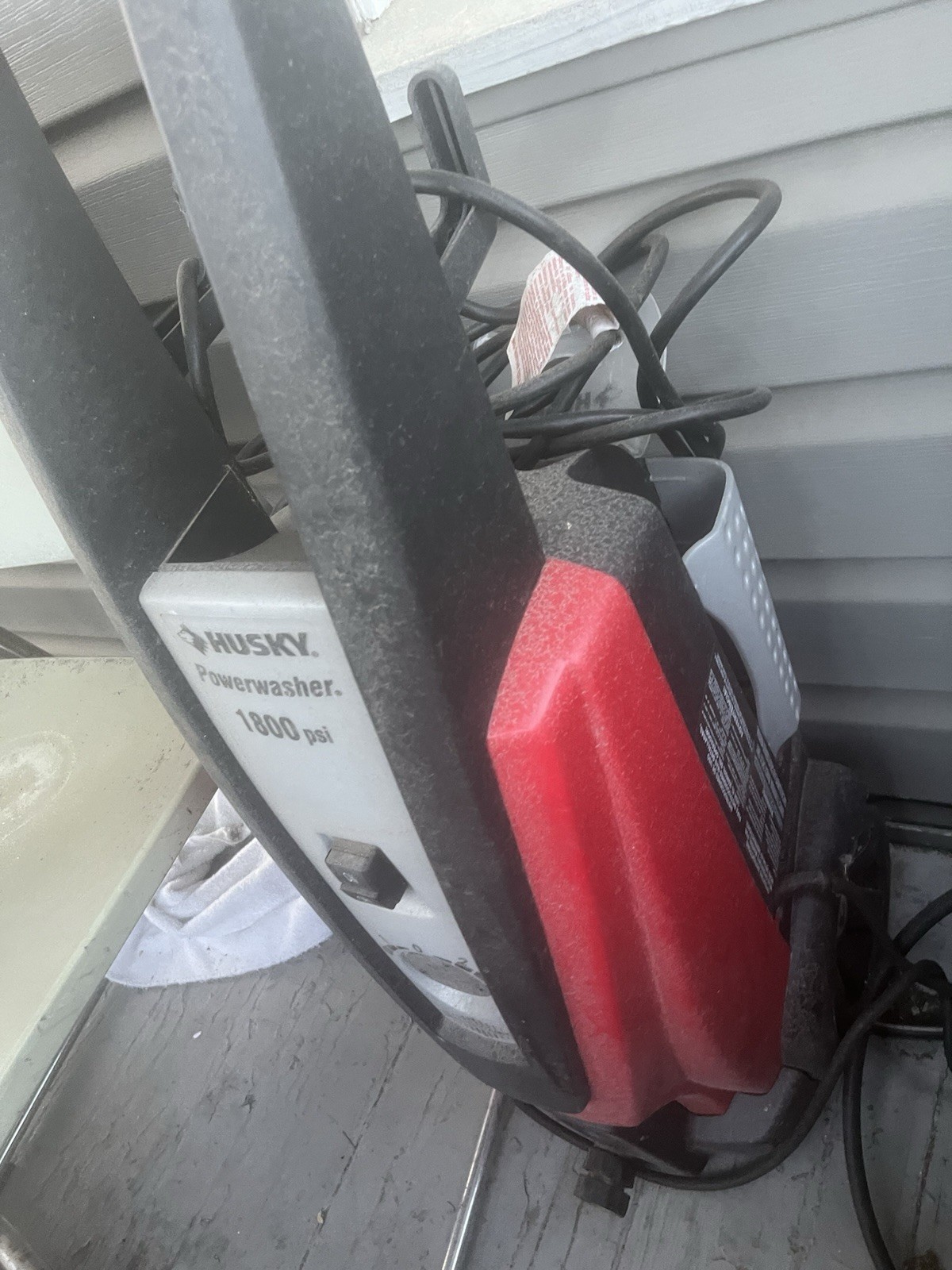 Husky Powerwasher 1800 PSI Corded Electric Pressure Washer w/ Gun, Storage