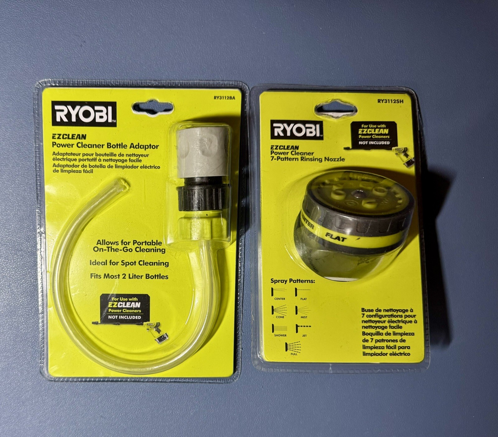 Ryobi 600 psi EZClean Power Cleaner Bottle Adapter and Power Cleaner Nozzle