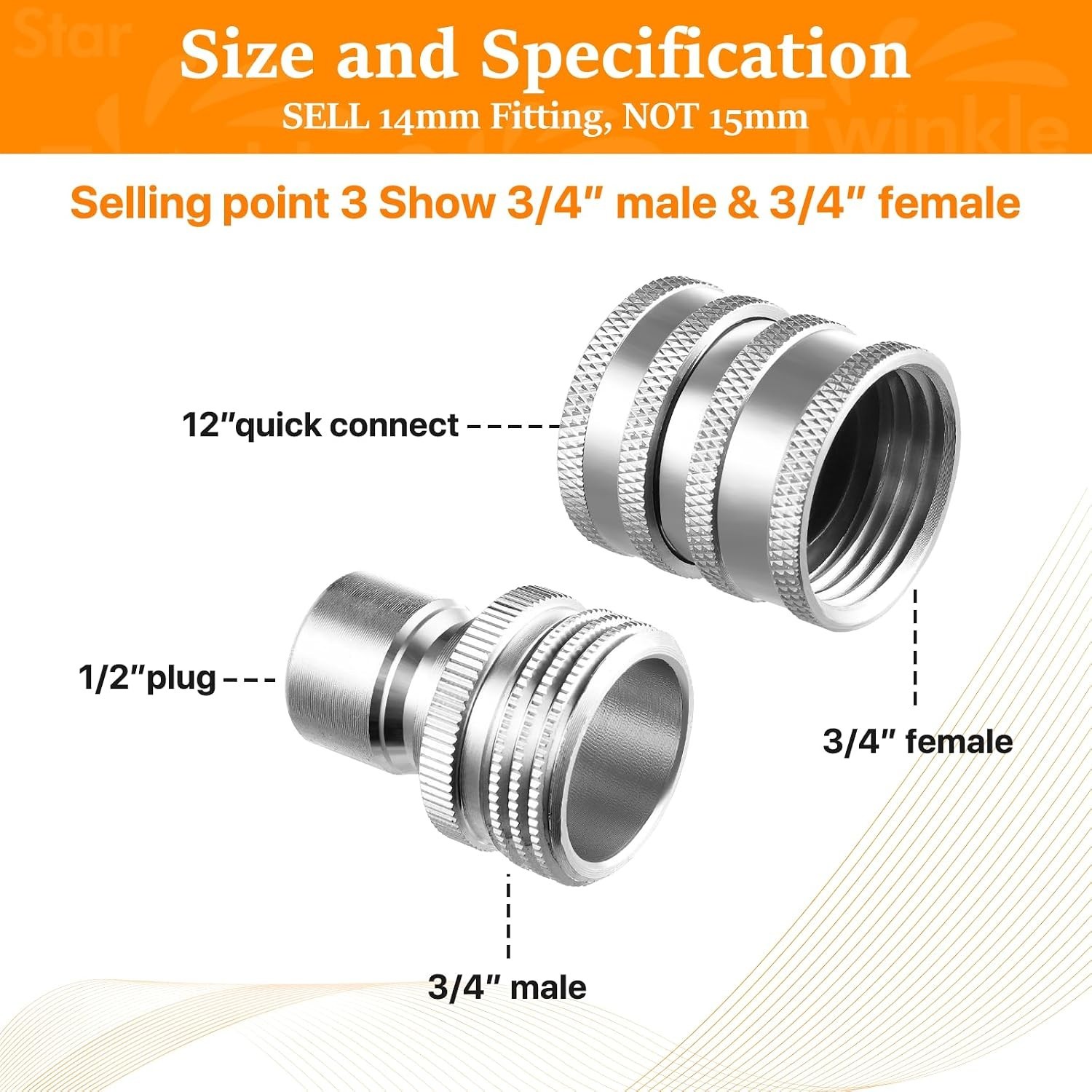 Heavy-Duty Quick Connect Pressure Washer Adapter Set | 5000 PSI Stainless Steel