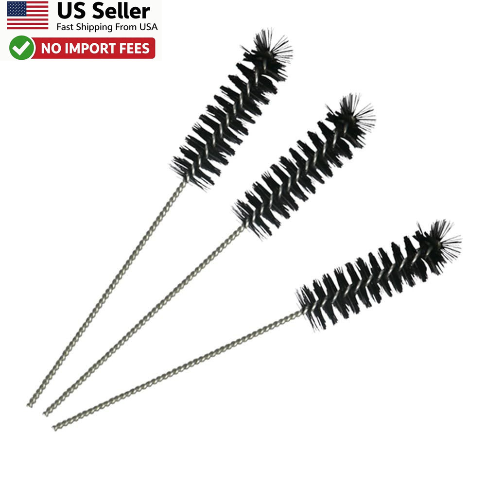 Carburetor Cleaning Brush Kit 3 Pack Drill Nylon Engine Carbon Tool FROM USA