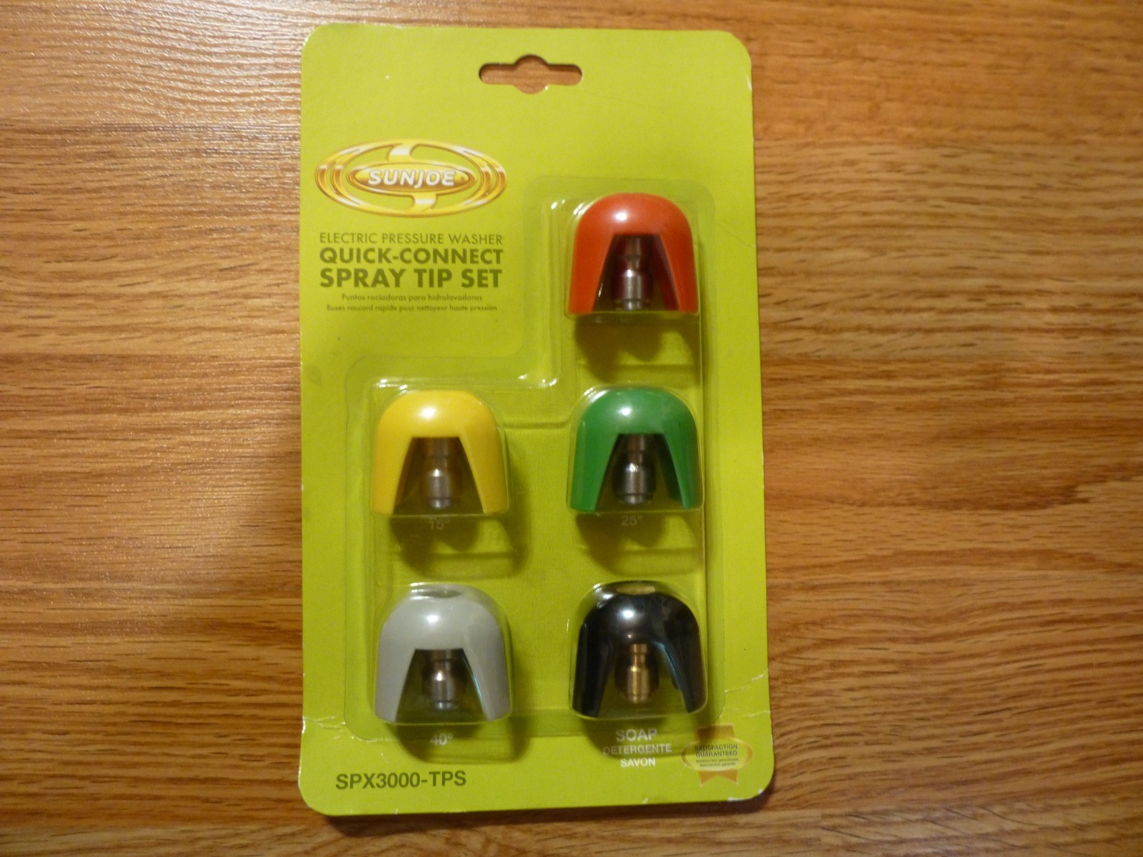 Sun Joe Electric Pressure Washer Quick-Connect Spray Tip FIVE PIECE Set