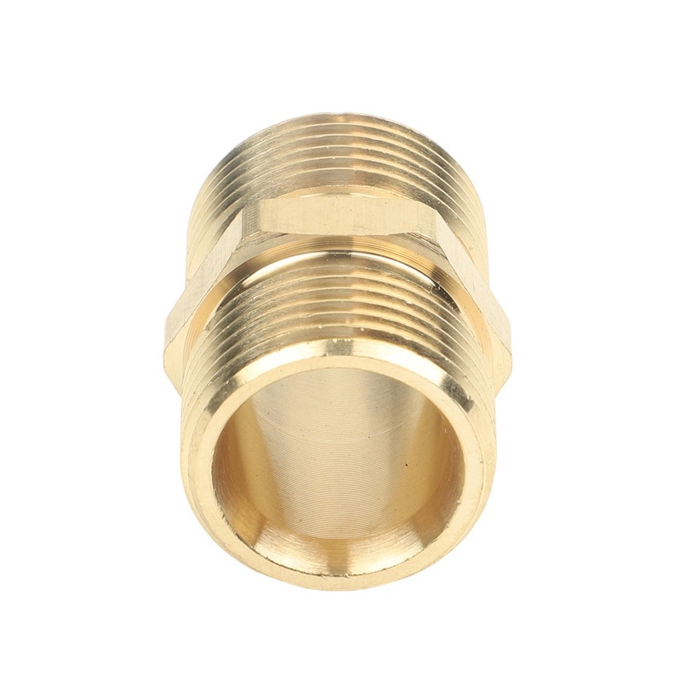 Double Nipple M22x1.5 Male Hose Connector Coupling For High Pressure Cleaner ~