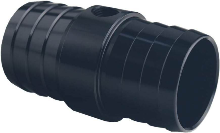 1-1/4″ Hose w/ 1/8″ NPT Steam Port Adapter Top Radiator LS Swap Coolant Black