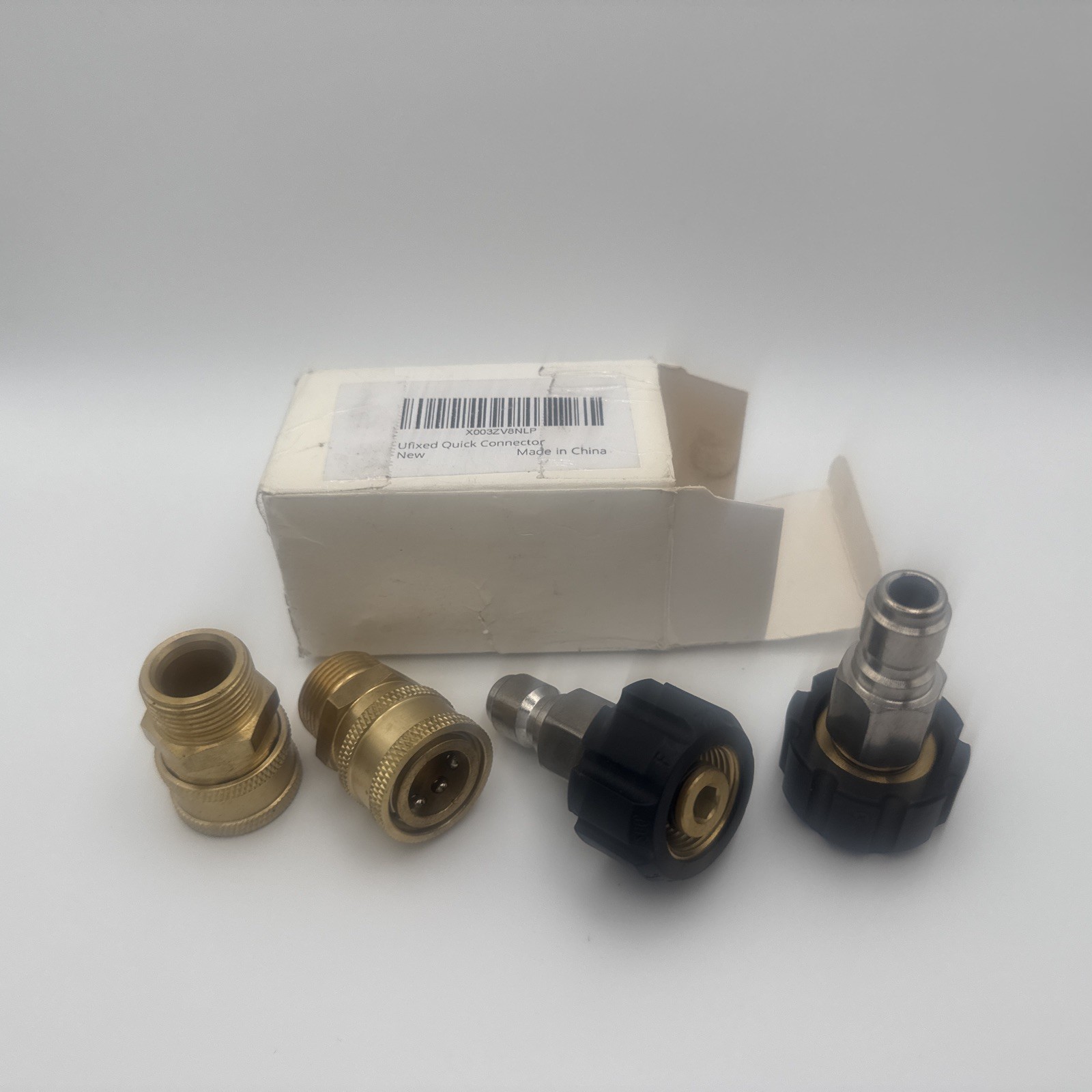 Pressure Washer Quick Connect Kit M22 14mm to 3/8in, 4 Pcs