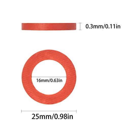 40 Pieces Garden Hose Gasket, Garden Hose Washers Rubber Water Hose Gaskets