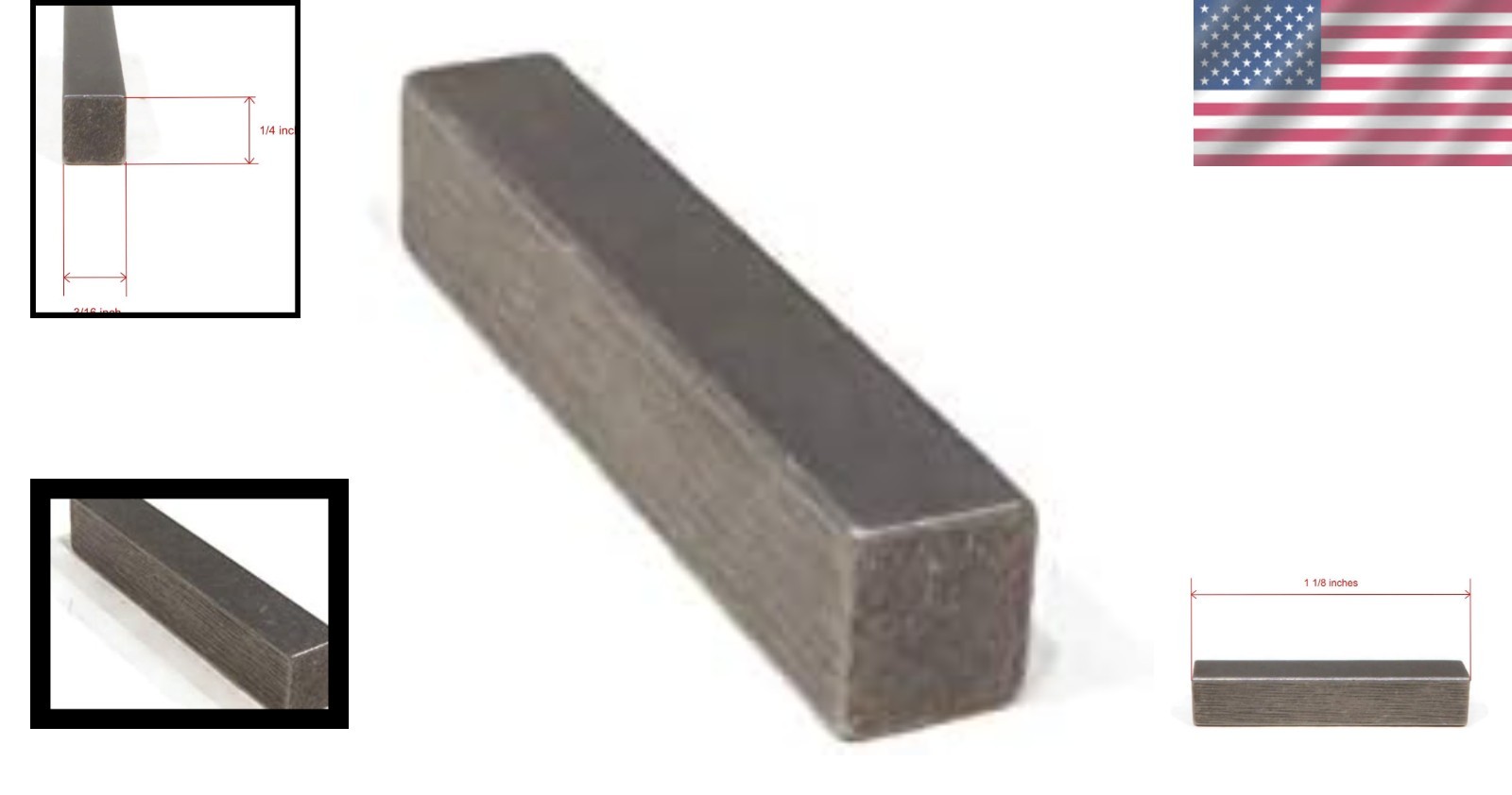 3/16″ Keyway Replacement for Pressure Washer Pumps – Durable Zinc Construction