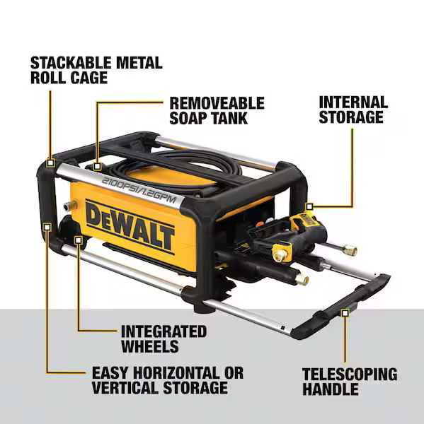 DEWALT Pressure Washer 2100PSI Electric Cold Water DWPW2100