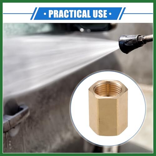 Pressure Washer Connector M18x1.5 to M18x1.5 Female Adapter Brass Screw Hose …