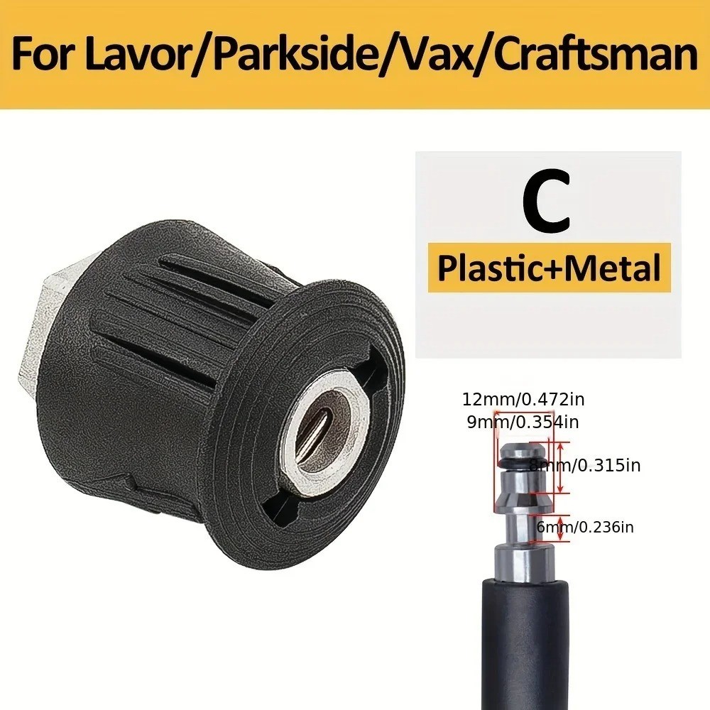 1pcs Pressure Washer Hose Connector Adapter M22 Female to Quick Socket
