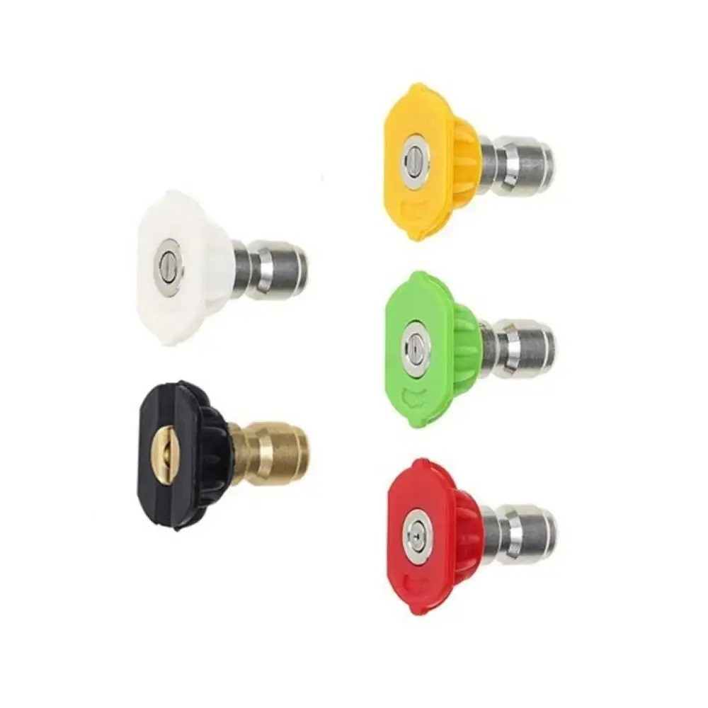 5Pcs Pressure Washer Spray Tips Nozzles High Power Kit Quick Connect 1/4″ SET