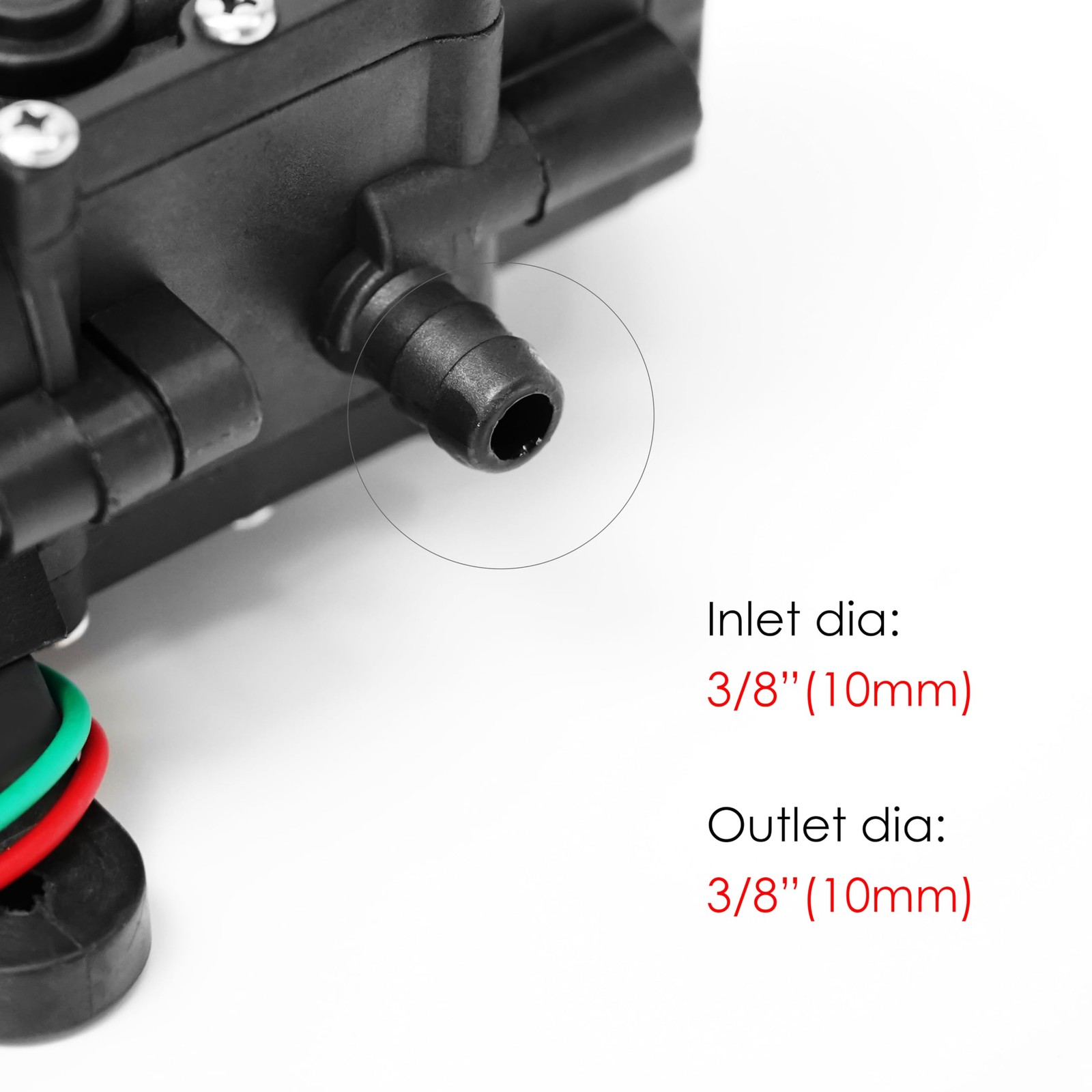 12V Diaphragm Water Pump 1.2 GPM 80 PSI Self Priming Sprayer Pressure Switch