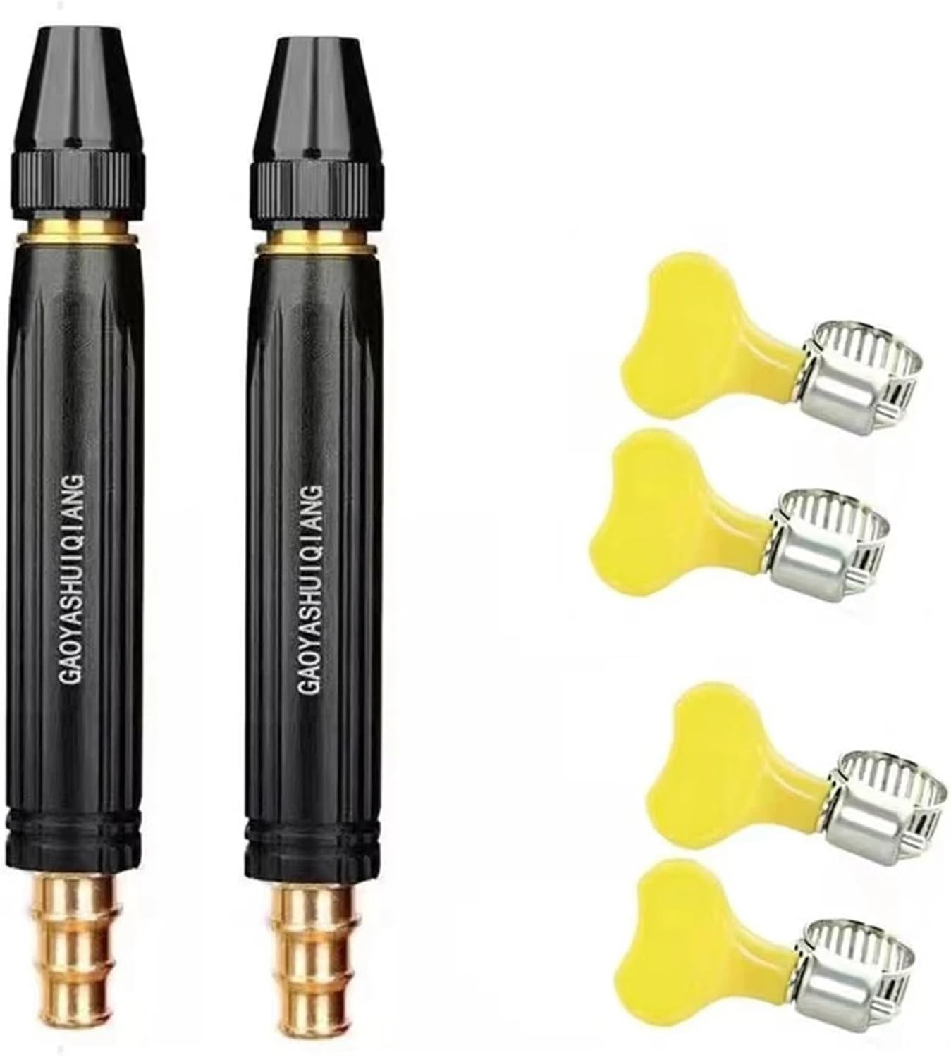 2x High Pressure Water Spray Gun Nozzle Garden Hose Pipe Lawn Car Wash Tool