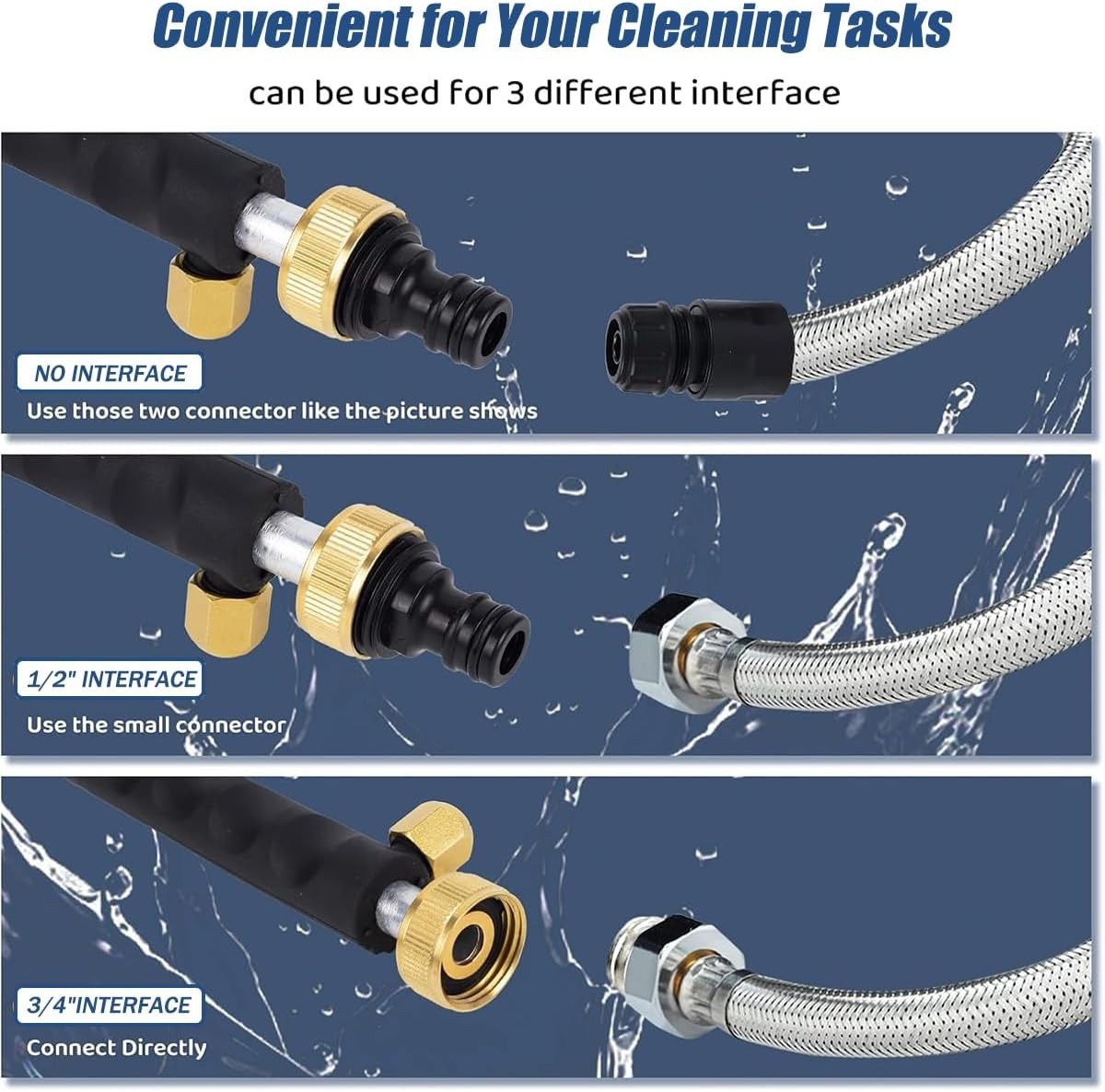 Magic Hydro Jet Power Washer with Universal Nozzle – Lightweight 18in Design