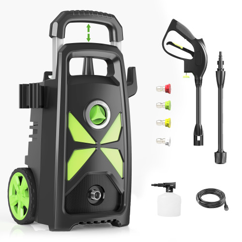New 3400 PSI Max Electric Powerful Pressure Washer Power Cleaner w/ Foam Cannon